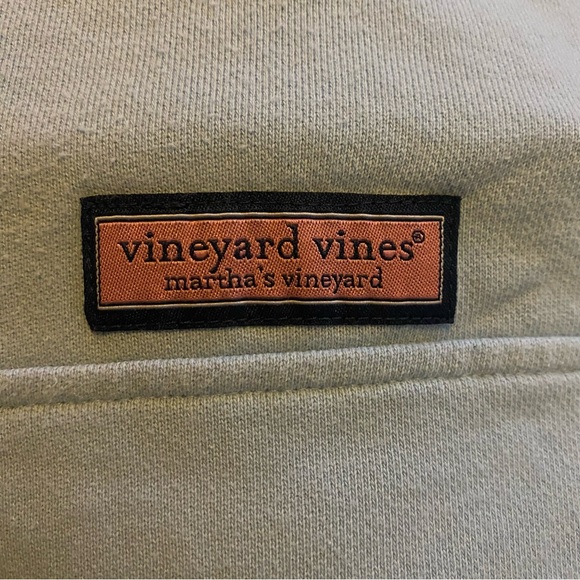 Vineyard Vines Men’s XS Quarter-Zip Pullover Sweatshirt Light Blue - Picture 8 of 8